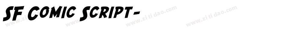 SF Comic Script字体转换